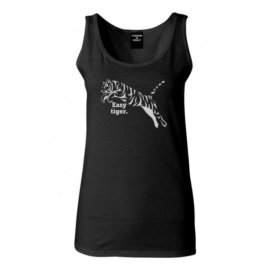 Easy Tiger Funny Animal Womens Tank Top Shirt