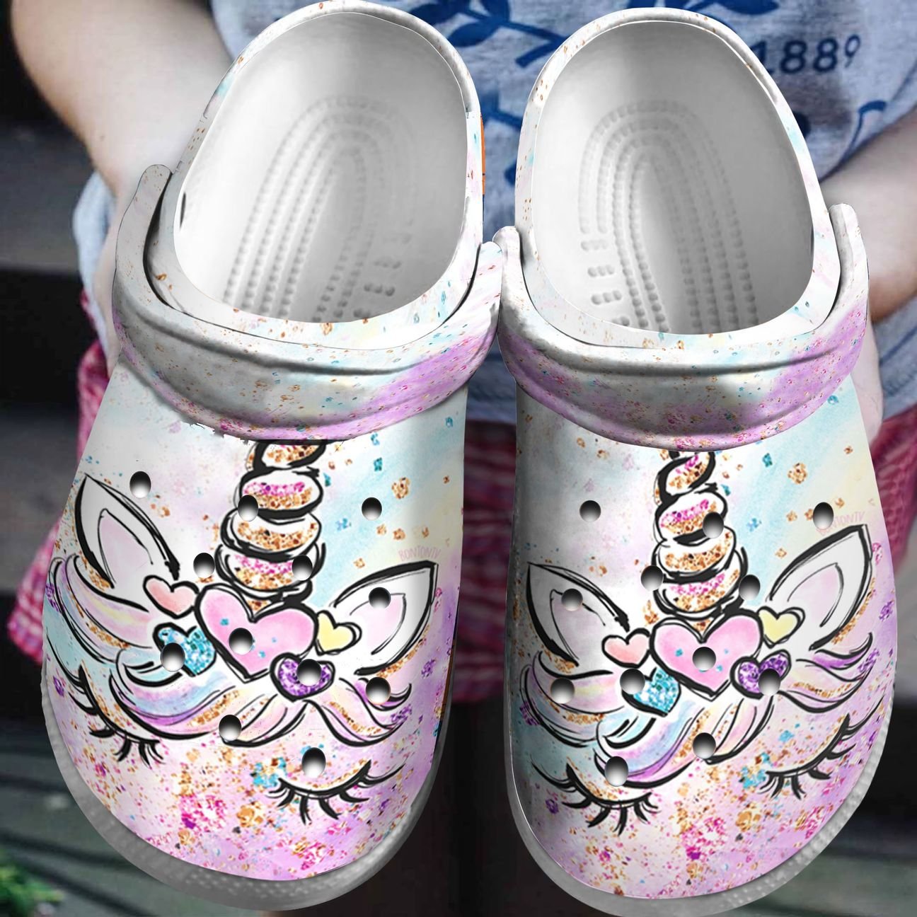 Unicorn Personalized Clog, Custom Name, Text, Color, Number Fashion Style For Women, Men, Kid, Print 3D Believe In Unicorn