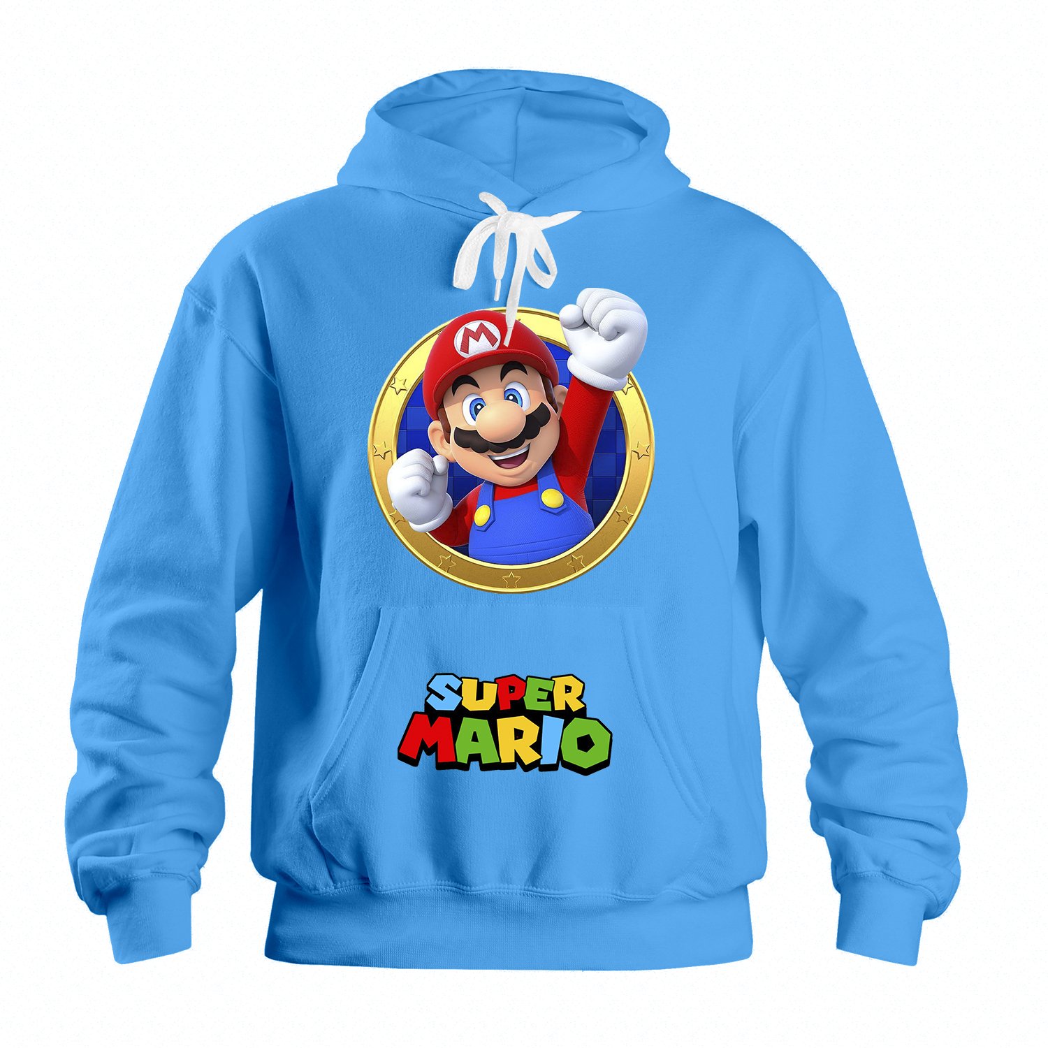 Super Mario Hoodie Long Sleeve Hooded Sweatshirt Outdoor Sport Wear