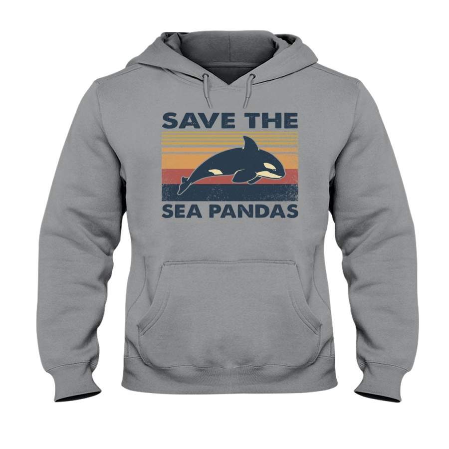 Save The Sea Pandas Unique Custom Design For Animal Lovers Hoodie