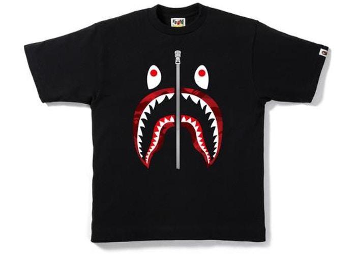 BAPE Color Camo Shark Tee Black/Red