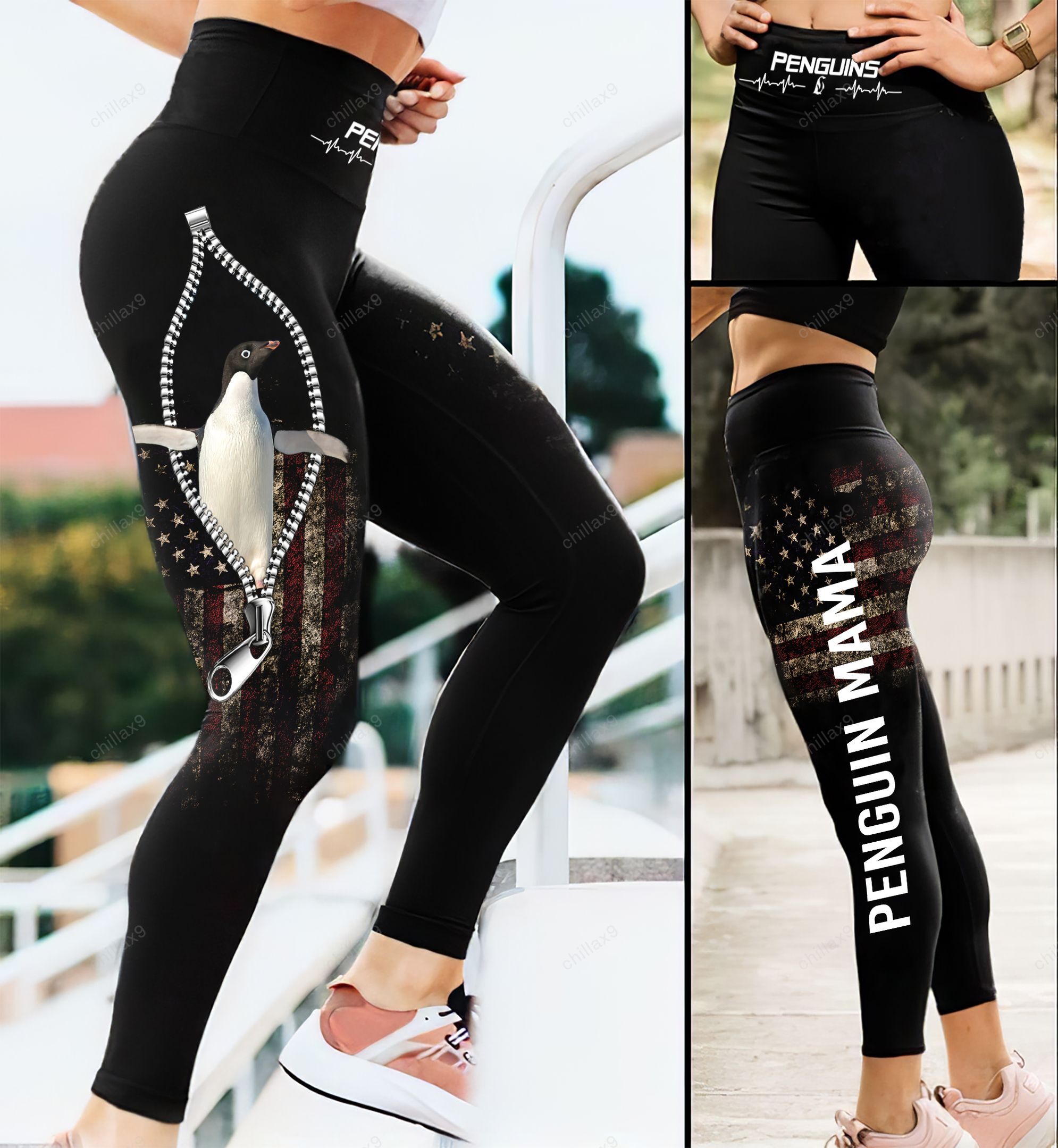 Penguin mama Leggings