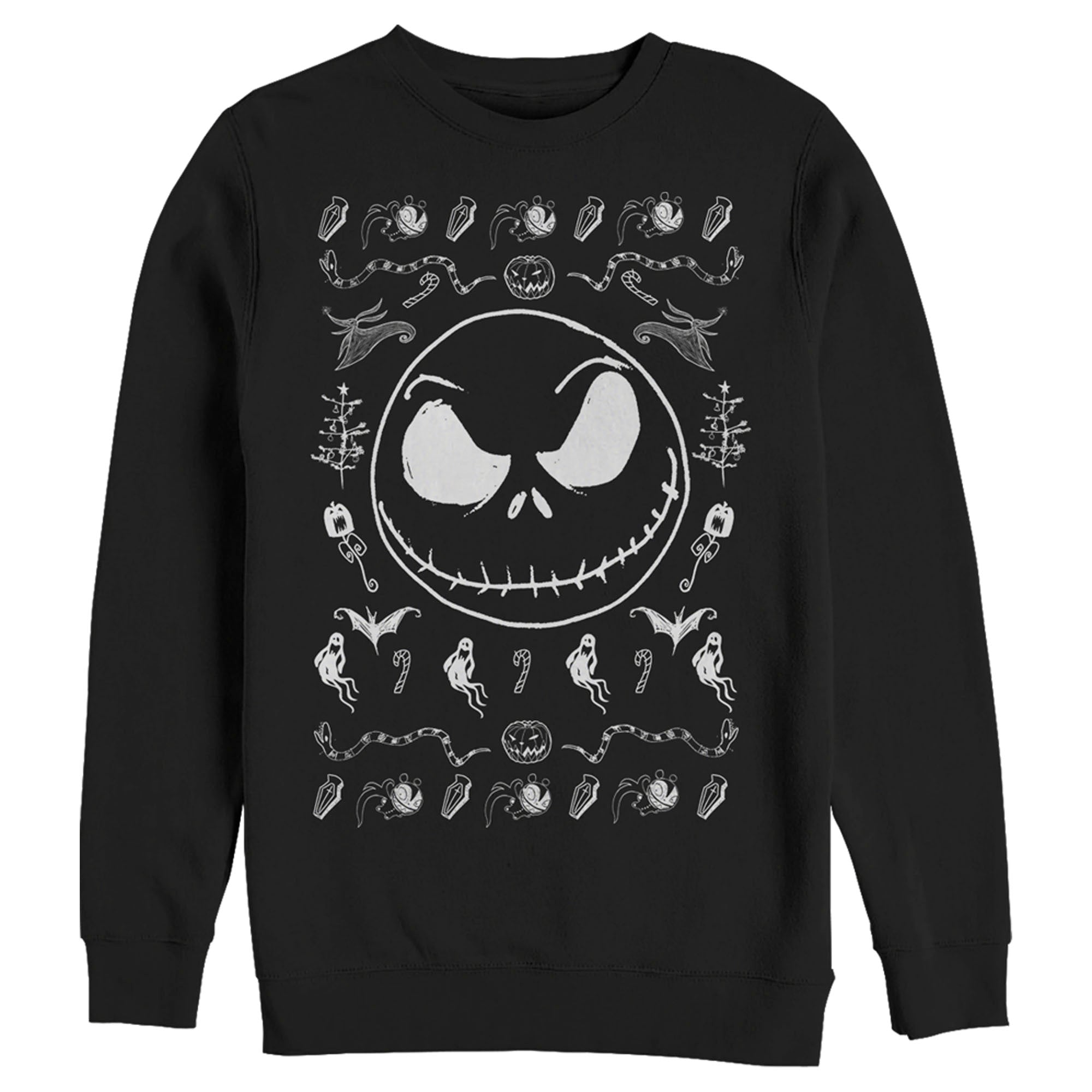 Men’S The Nightmare Before Christmas Halloween Jack Skellington Sweater Print Sweatshirt