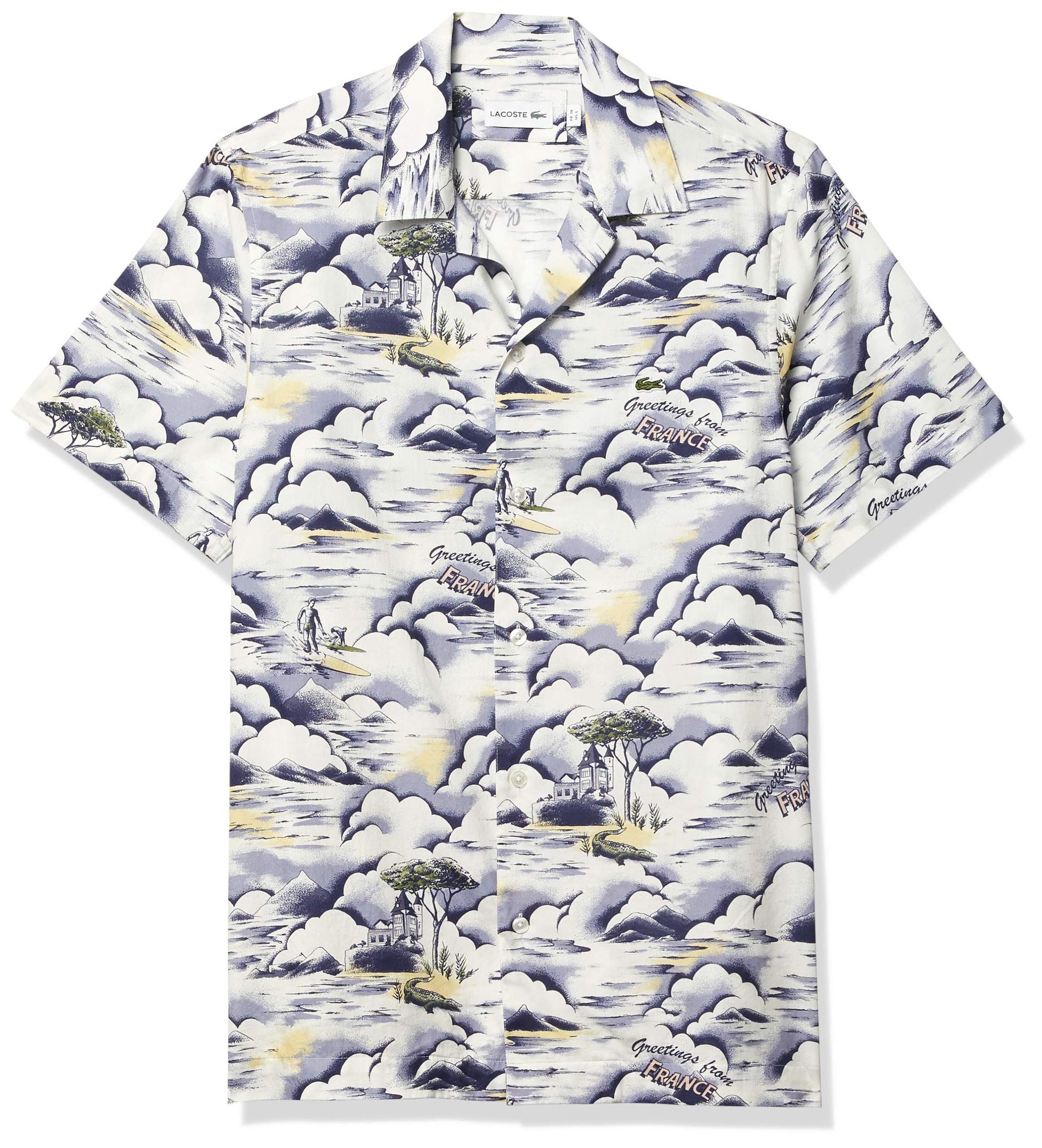 Lacoste Multicolor Unique Design Hawaii Shirt Ha13082