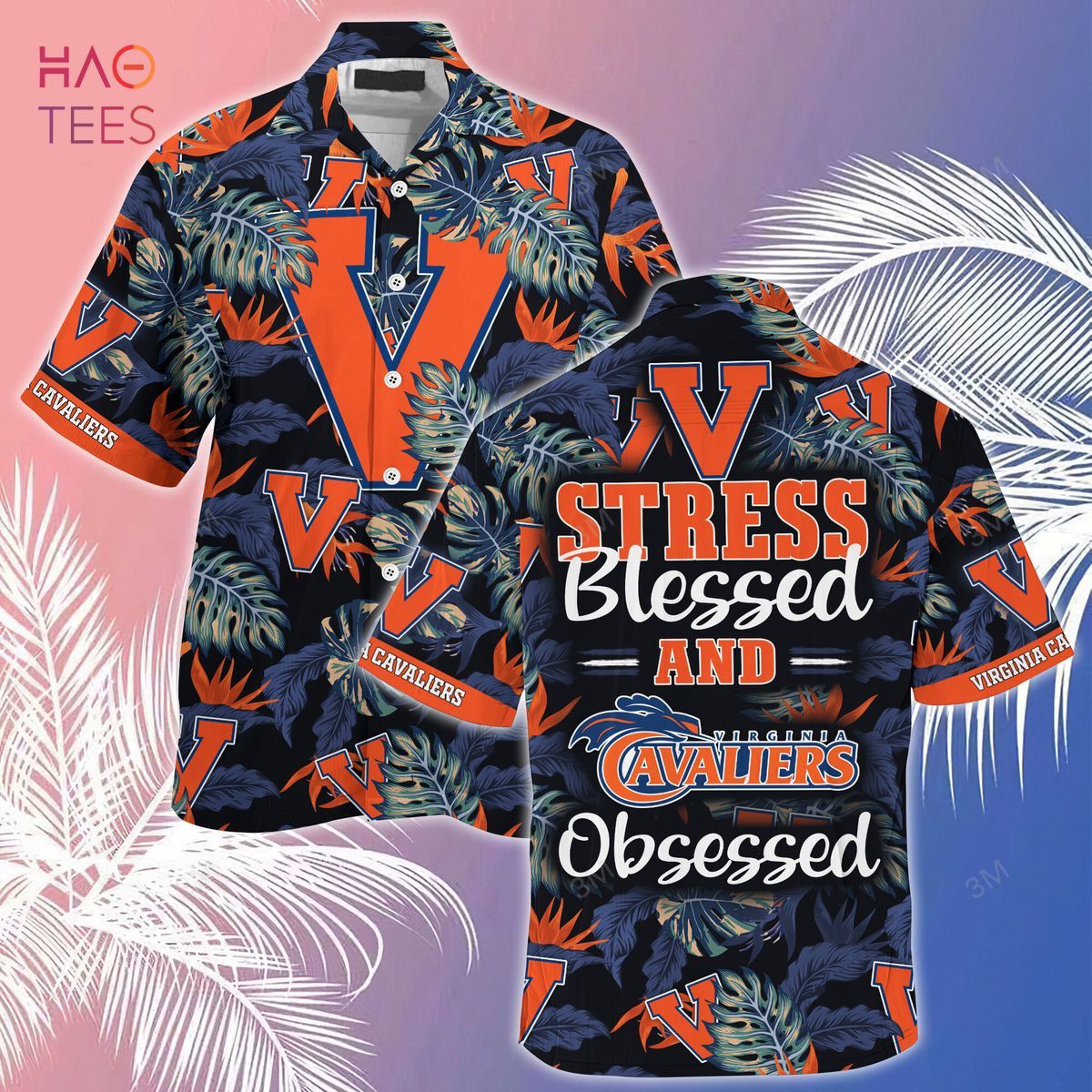 NCCA Virginia Cavaliers Stress Blessed Hawaiian Shirt