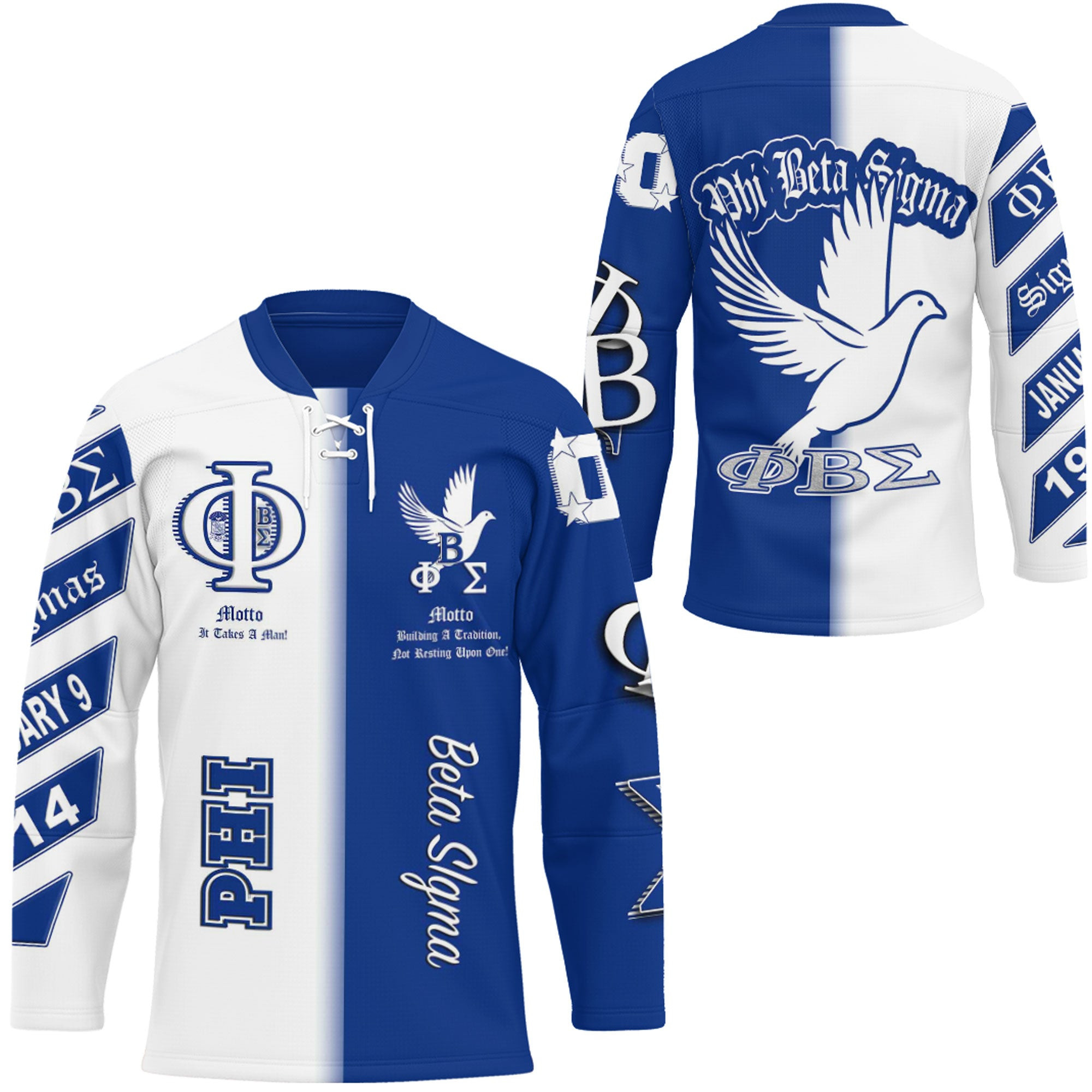 Africa Zone Clothing – Phi Beta Sigma Unique Hockey Jersey A35