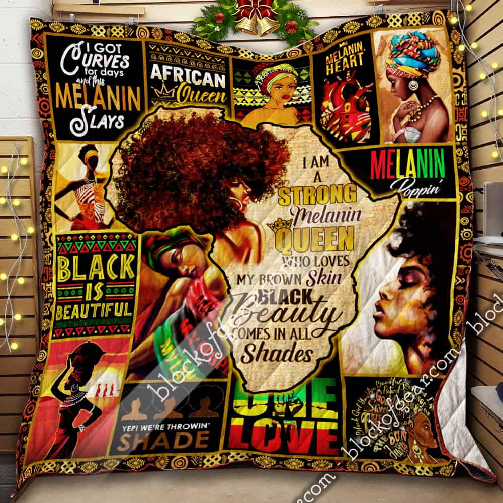 Strong Melanin Queen Quilt