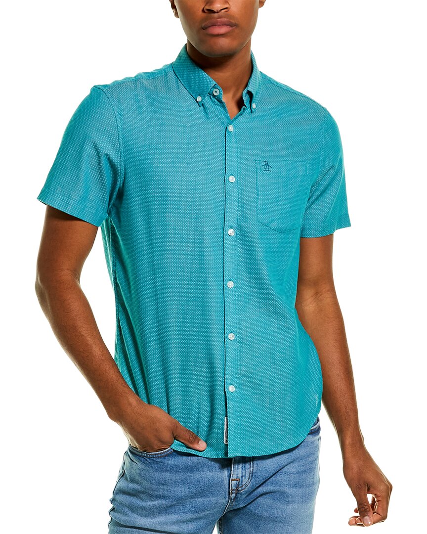 Original Penguin Ditsy Dobby Woven Shirt