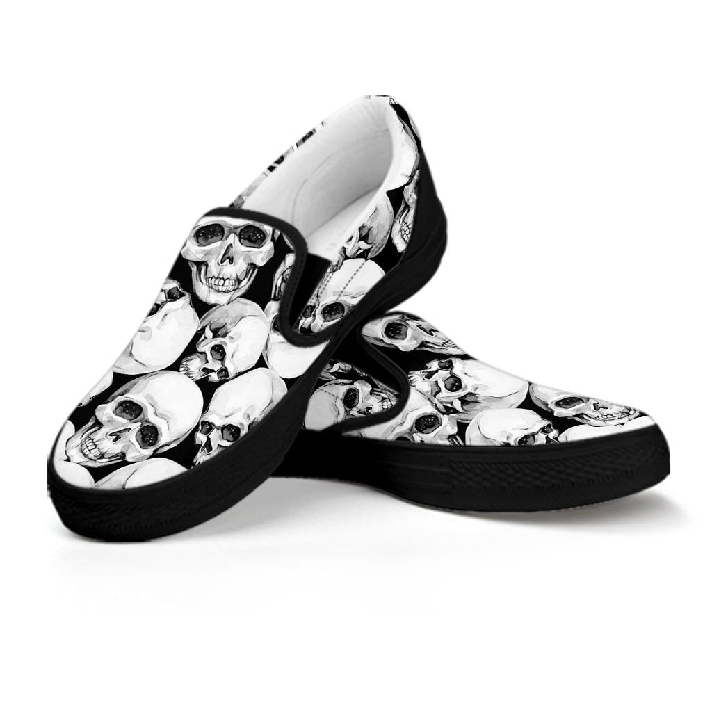 Skull Men'S Slip On Sneakers - TattoosCafe