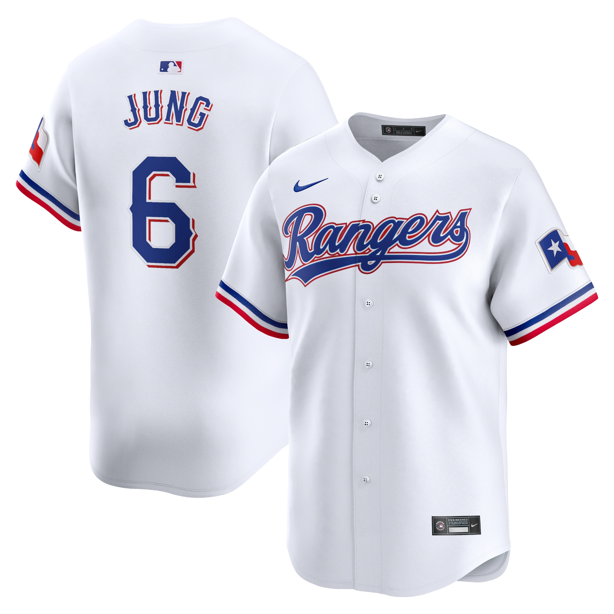 Josh Jung Texas Rangers Home Limited Player Jersey – White