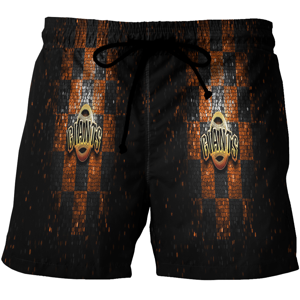 San Francisco Giants Art 16 3D All Over Print Summer Beach Hawaiian Short