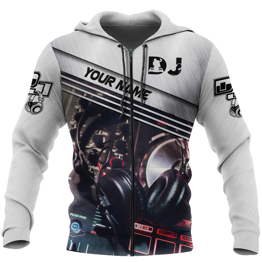 Personalized 3D All Over Print Dj Shirt, Dj Zip Hoodie, Best Gift For A Dj, Dj Party Shirt