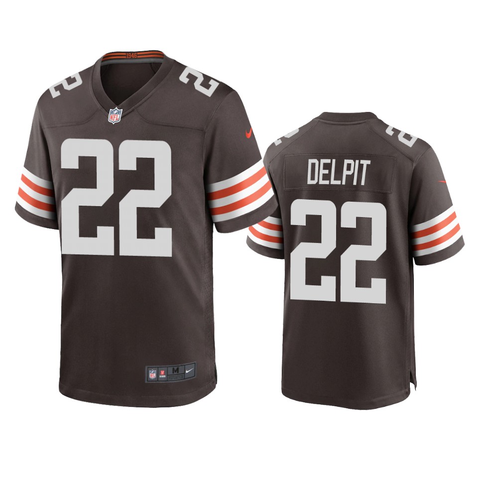 Cleveland Browns Grant Delpit Brown 2020 NFL Draft Game Jersey