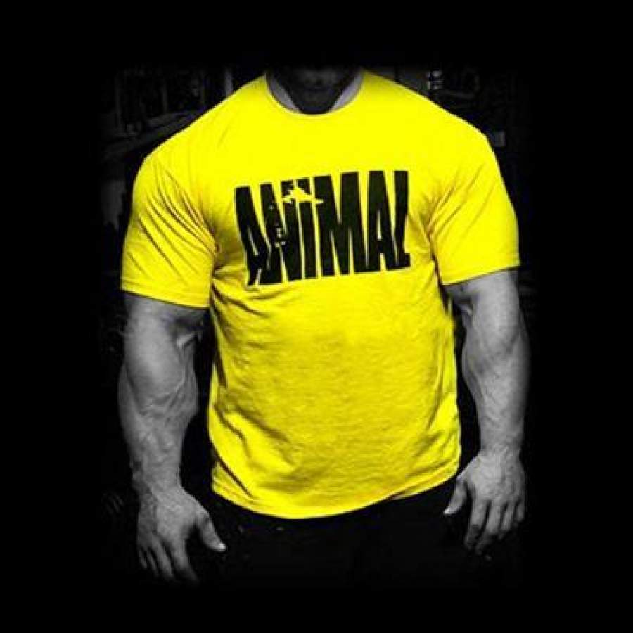 Men Animal Print Tracksuit T Shirt Bodybuilding Tee Large Man Anime Hip Hop T-Shirts