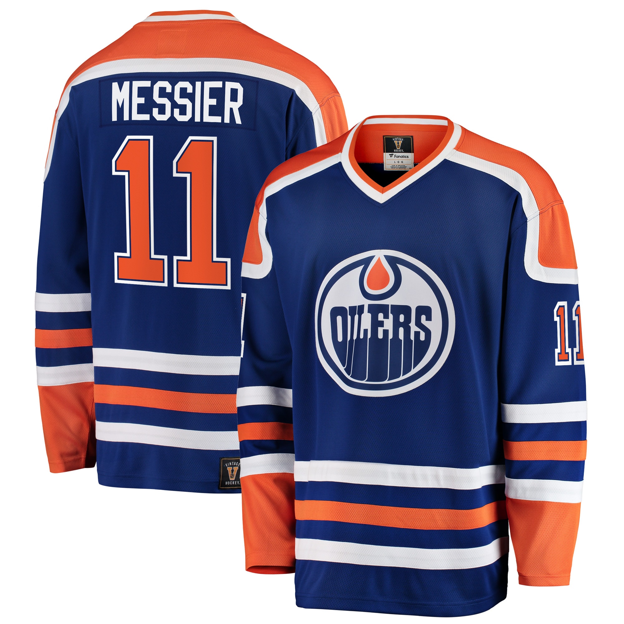 Men's Edmonton Oilers Mark Messier Blue Premier Breakaway Retired Player Jersey