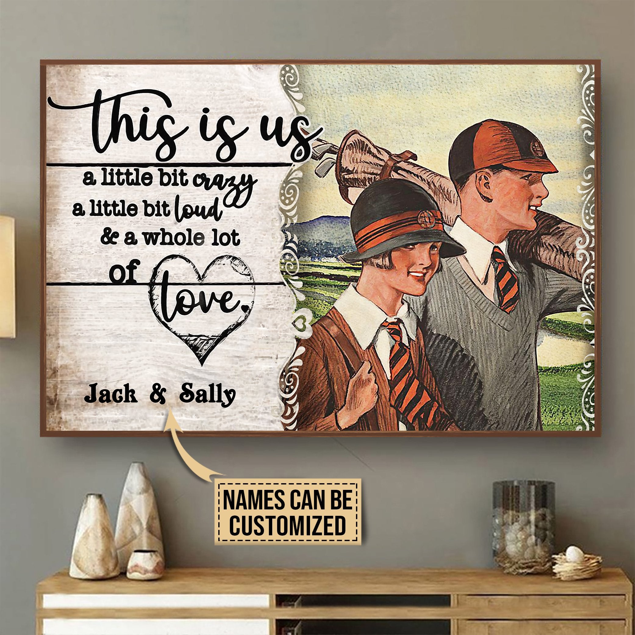 Aeticon Gifts Personalized Golf This Is Us Canvas Mom Dad Gift Home Decor