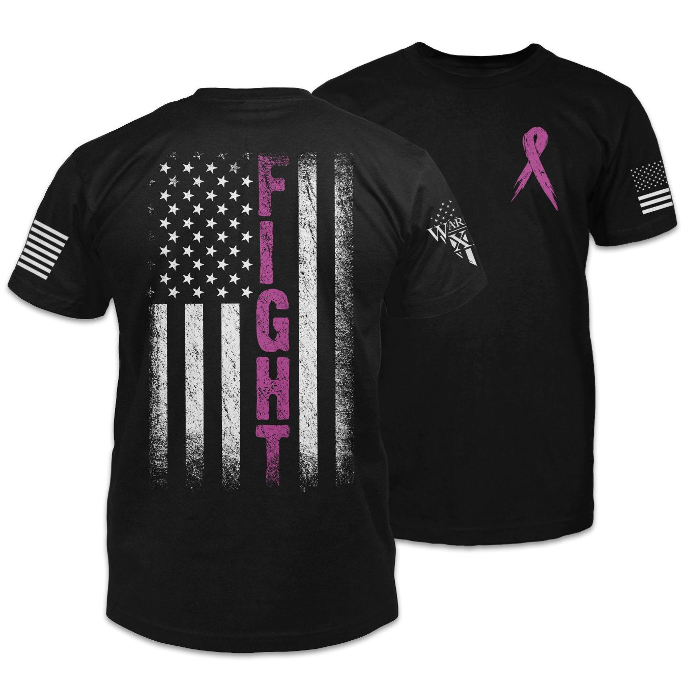 American Flag Shirt Breast Cancer Awareness