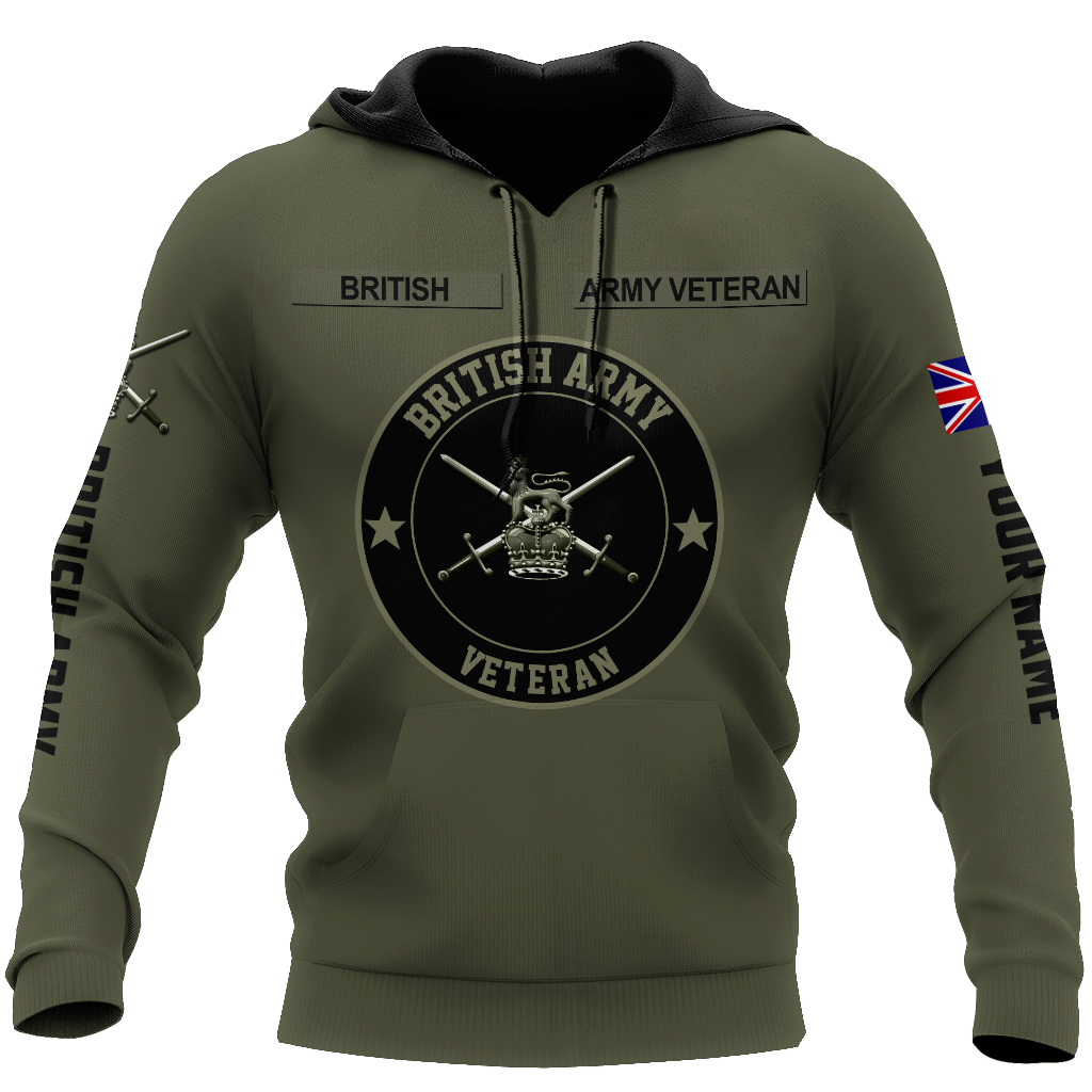 Personalized Name XT Bristish Army  3D All Over Printed Shirts DA10032103
