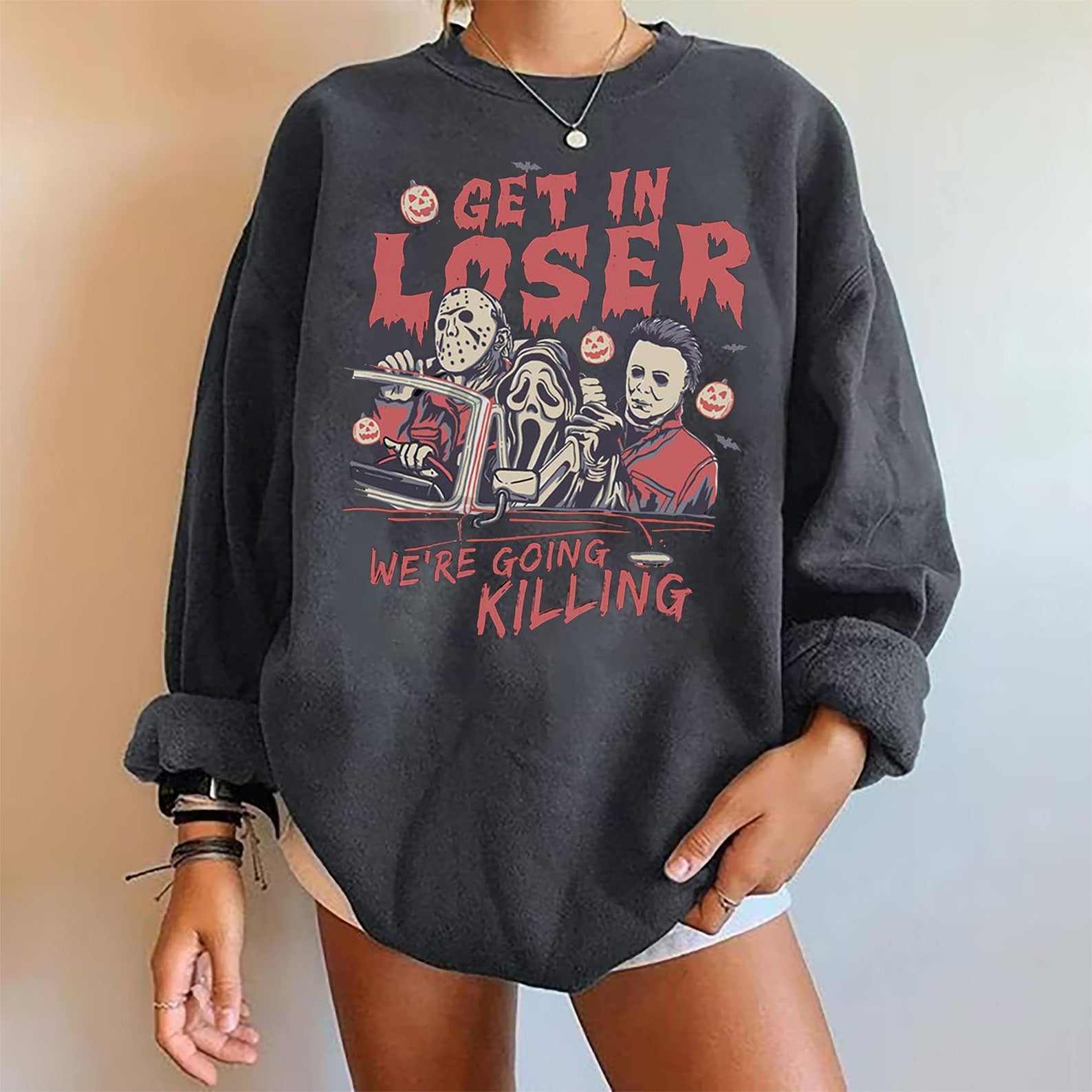 Halloween Sweatshirt Halloween 2D Crewneck Sweatshirt All Over Print Sweatshirt For Women Sweatshirt For Men Sws3651