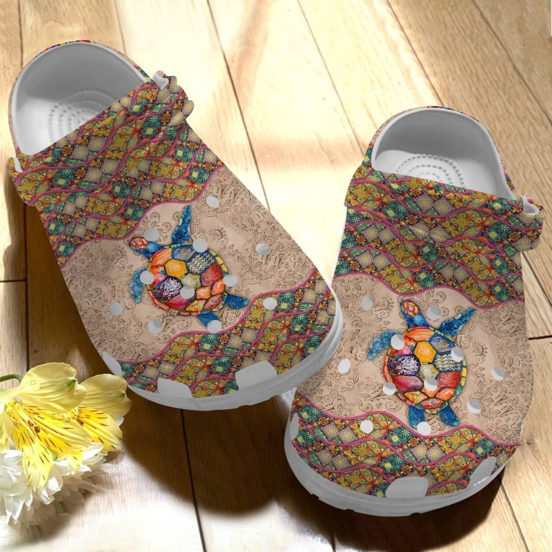 Sea Turtle – Boho Style Save The Ocean Shoes Clog