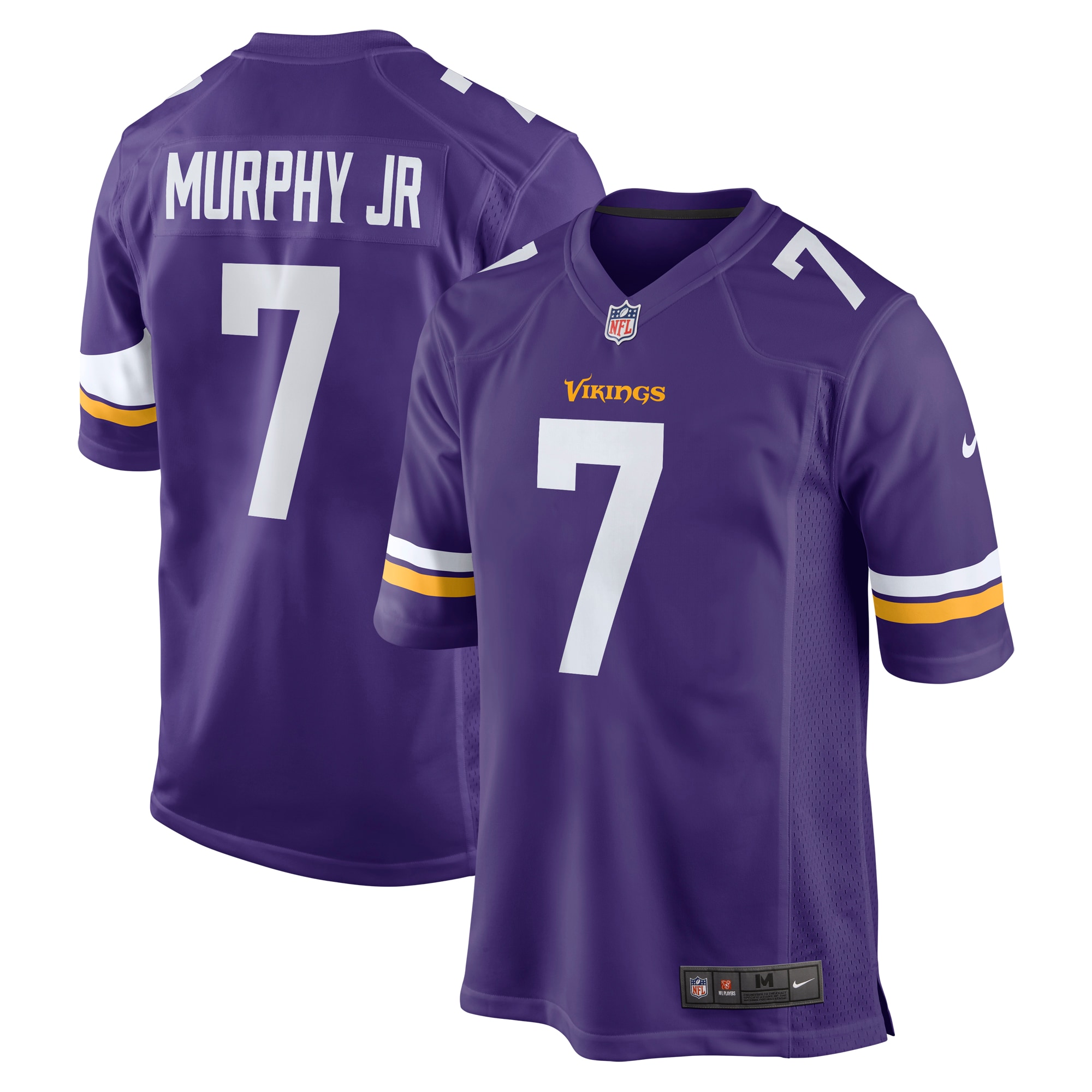 Byron Murphy Jr. Minnesota Vikings Game Jersey – Purple