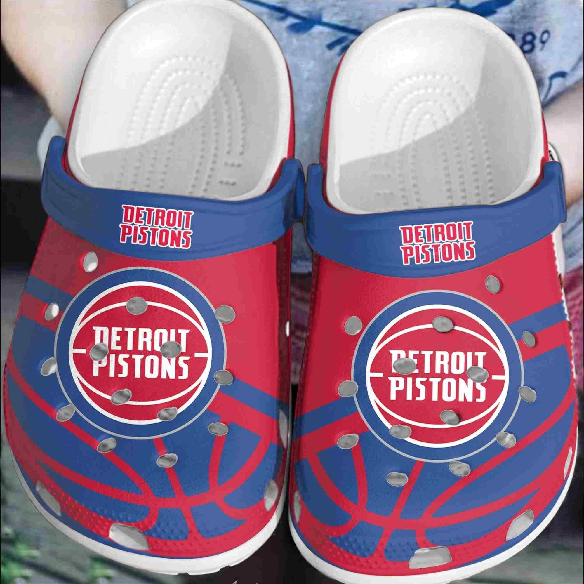 Detroit Pitons Basketball Club Crocband Shoes Clogs Comfortable Crocss For Men Women