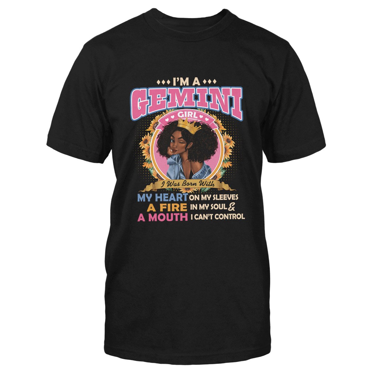 Black Queen Im A Gemini Girl Ez13 1609 Classic T-Shirt