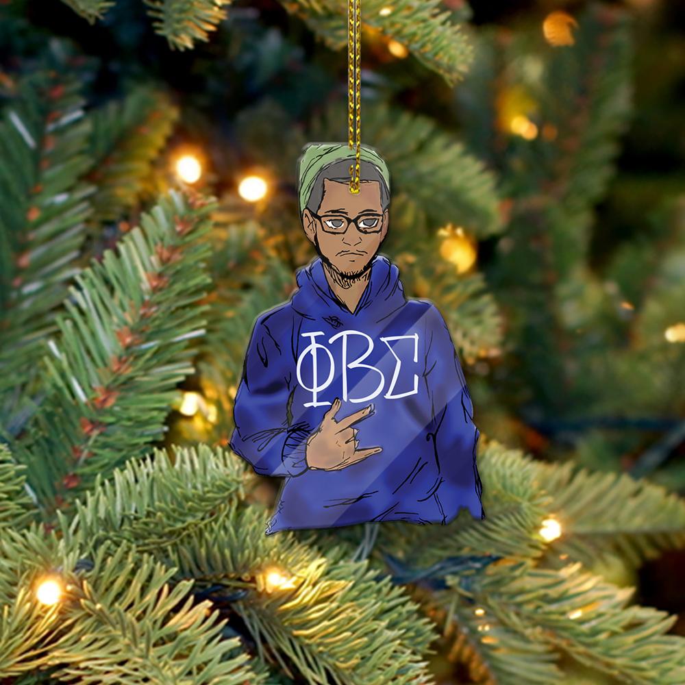 Wonderprint Ornament – Man Of Sigma Phi Beta Sigma Shape Acrylic Ornament Lt10