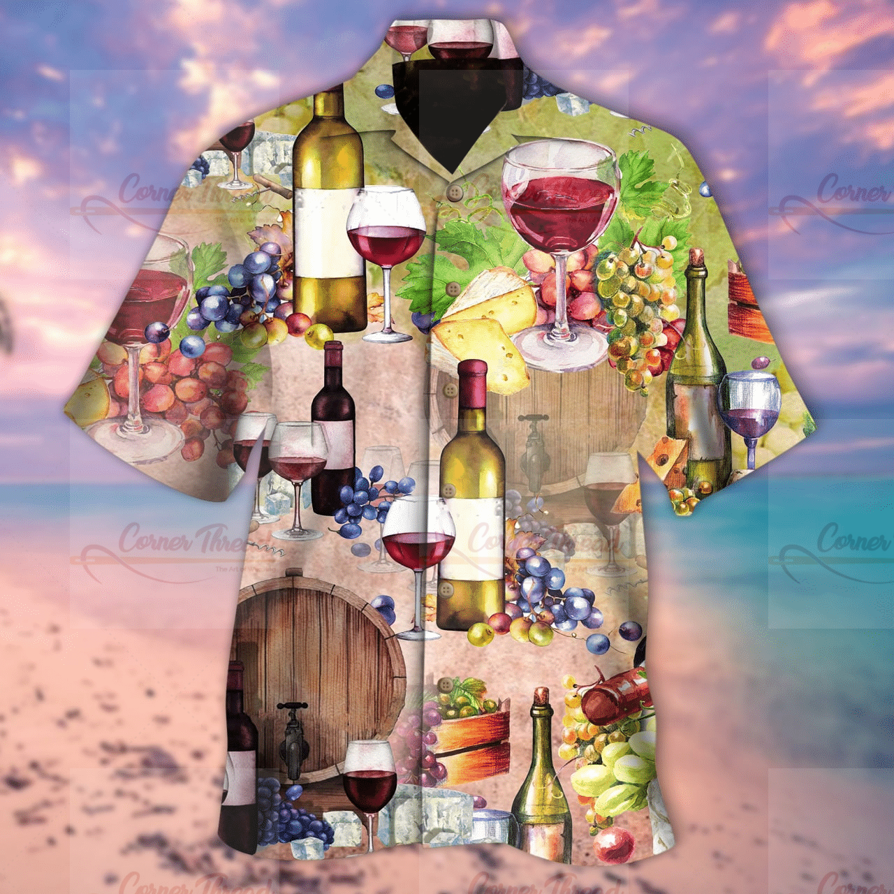 Wine Cellar Bar Hawaiian Shirt Ha74521