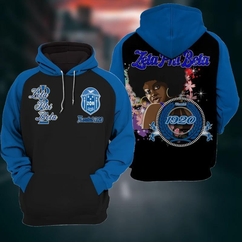 Sorority Hoodie – Zeta Phi Beta Beautiful Black Girl Hoodie