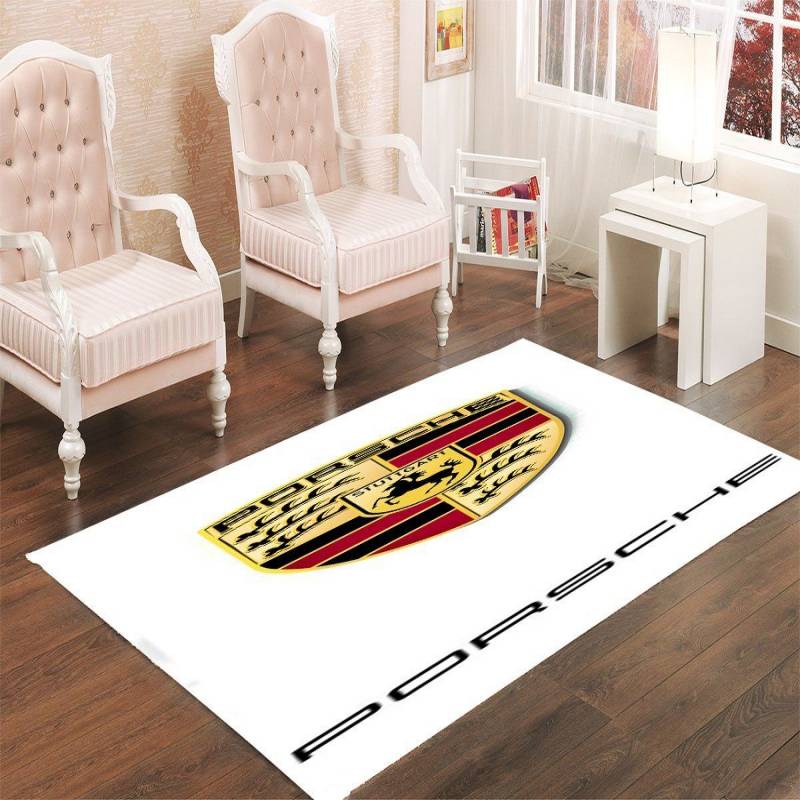 AUTO LOGO PORSCHE LIVING ROOM CARPET RUGS