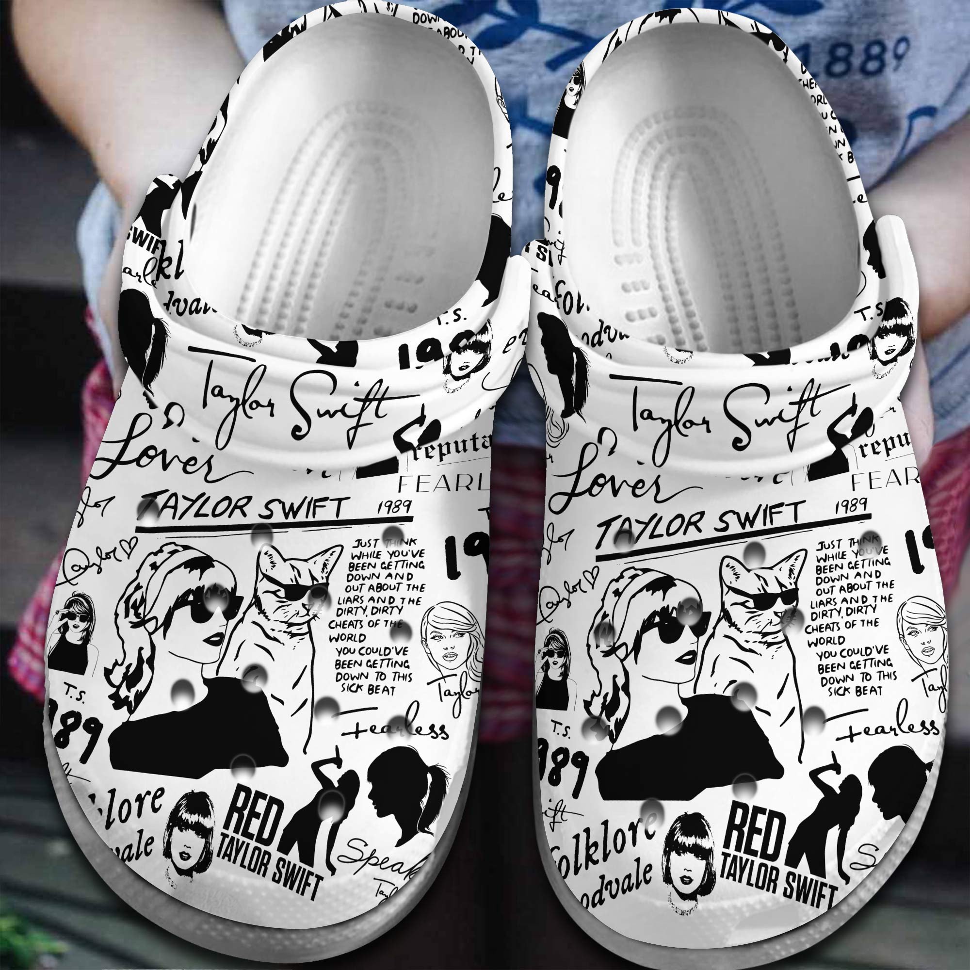 Taylor Swift Music Crocss Crocband Clogs Shoes Comfortable For Men Women And Kids 417Uvgao