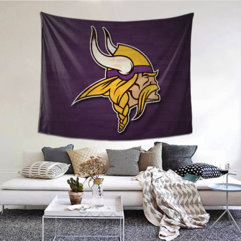 Durable Minnesota Vikings Tapestry -157112 For Beach Shawl Scarf Blanket