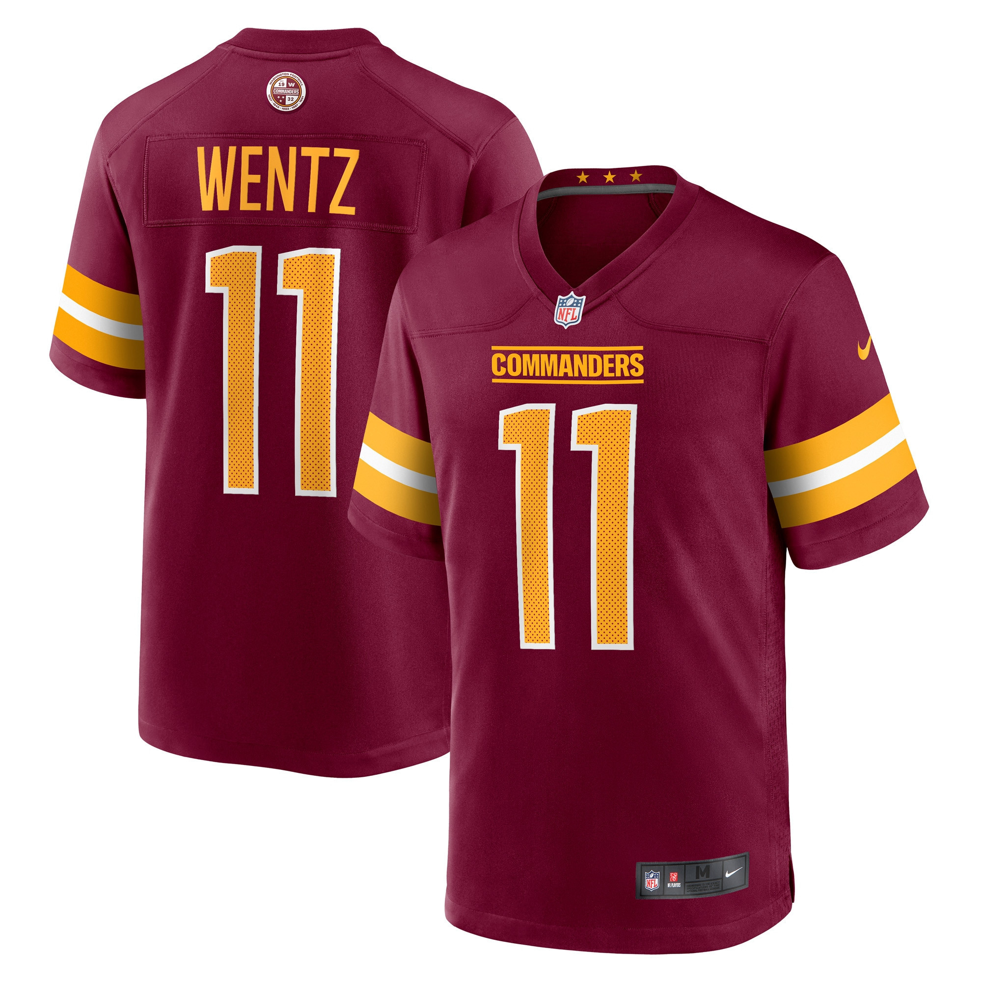 Carson Wentz Washington Commanders Game Jersey – Burgundy NFL