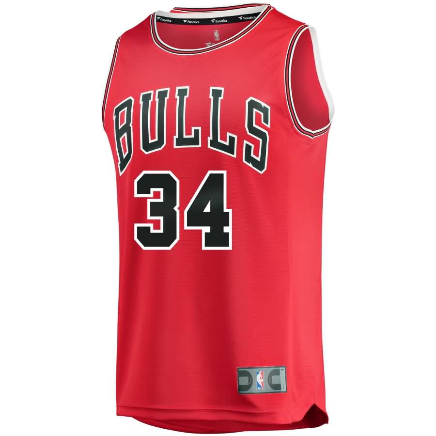 Wendell Carter Jr. Chicago Bulls Fanatics Branded 2018 NBA Draft First Round Pick Fast Break Replica Jersey Red – Icon Brandedition