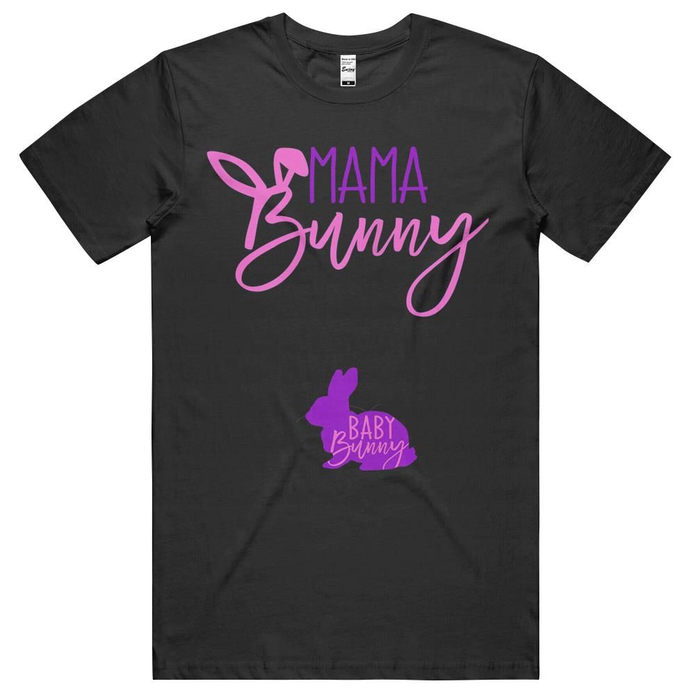 Womens Pregnant Lady Gift Easter Pregnancy Mama Bunny Baby Bunny T-shirt, long sleeve tee, hoodie