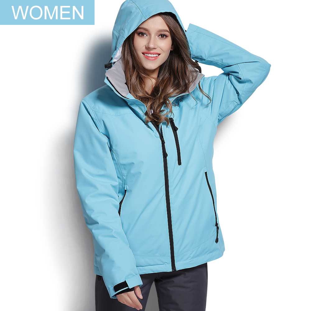 COPOZZ Ski Jacket Female Snowboard Jacket Ski Coat Female Winter Outdoor Warm Waterproof Windproof Breathable Clothes Hooded alx