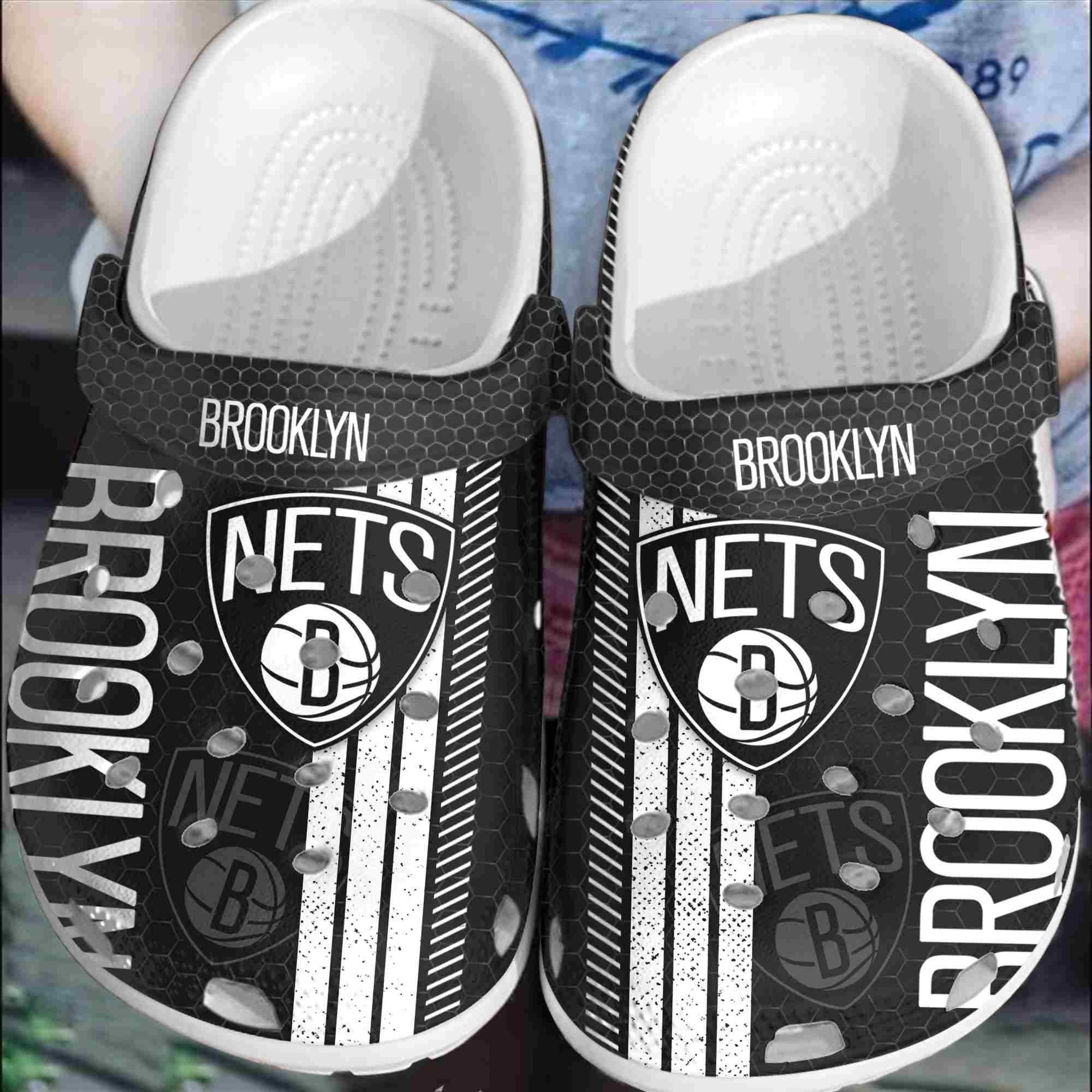 Brooklyn New York Basketball Club Crocss Shoes Comfortable Clogs Crocband For Men Women