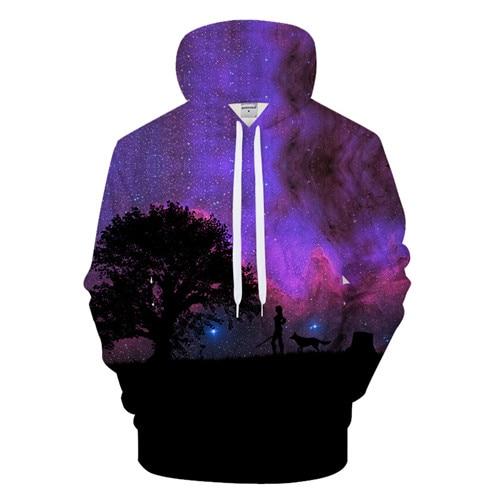 Purple Galaxy Sky Hoodie