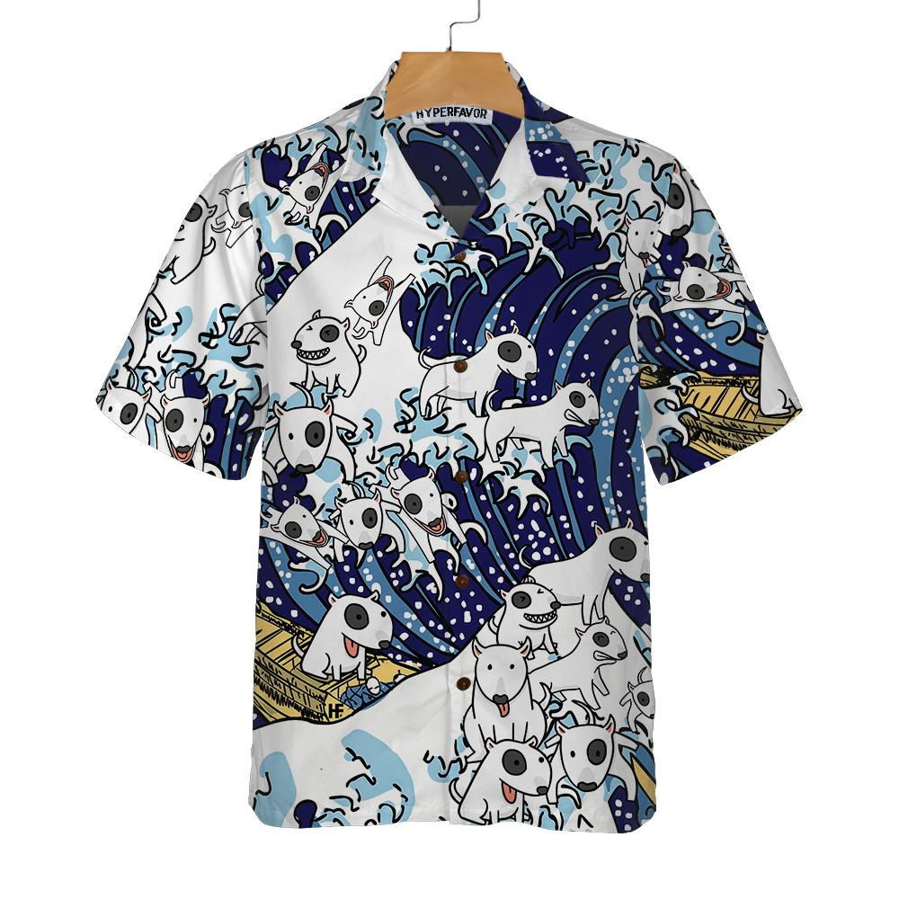 Bull Terrier Tsunami Hawaii Funny Shirt Ha106803