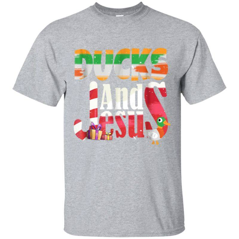 Ducks And Jesus Candy Cane Christian T-shirt