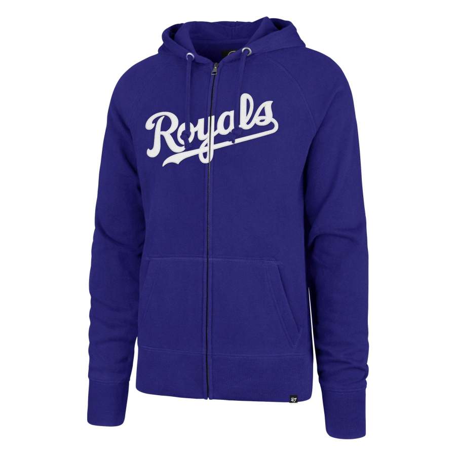 Kansas City Royals Ovation ’47 Full Zip Raglan Hoodie Unisex 3D All Over Print