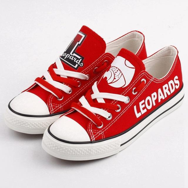 Hot Sale Novelty Design Canvas Shoes Printed Logo Lorena Leopards High School