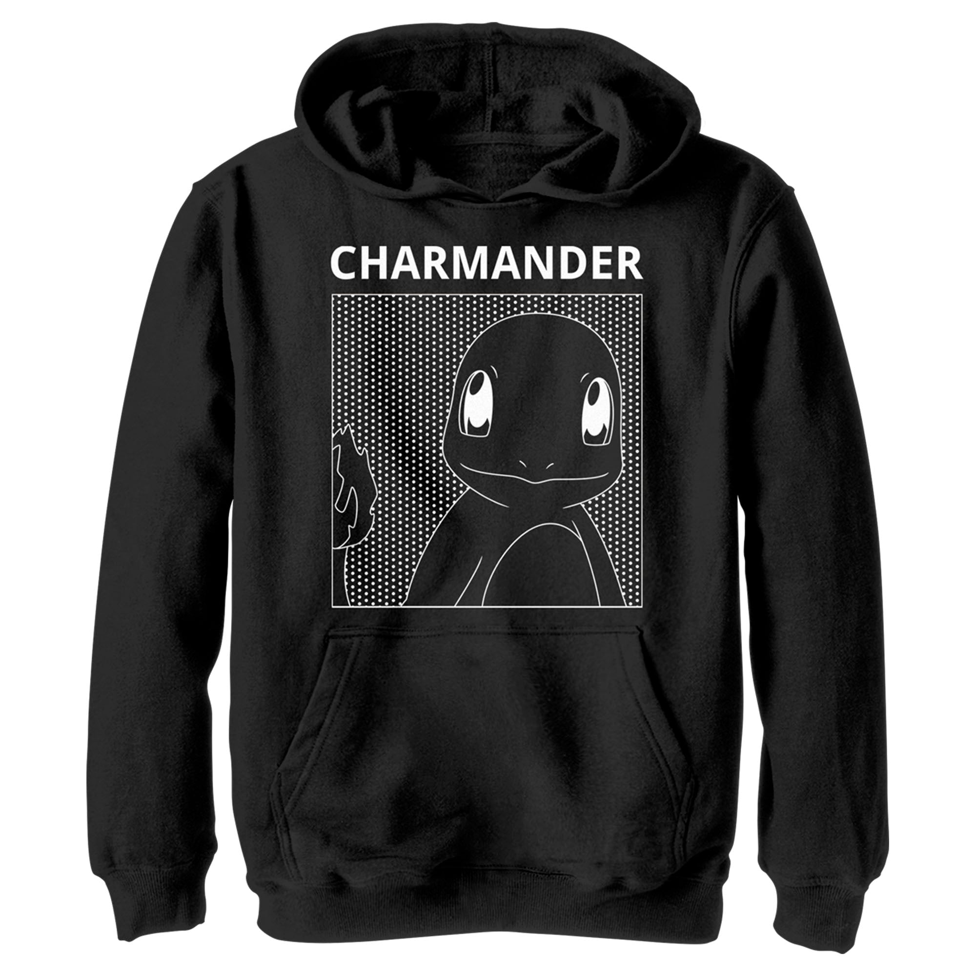 Boy’S Pokemon Charmander Red Line Pull Over Hoodie