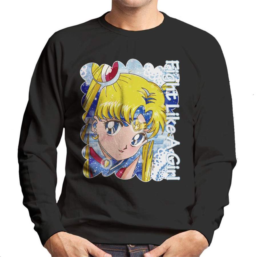 Fight Like A Girl Moon Ombra Sailor Moon Men’s Sweatshirt