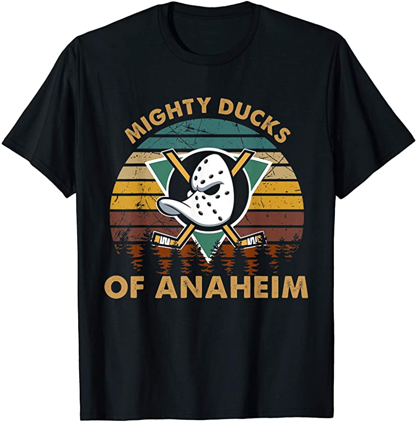 Vintage Ducks Art Mighty Love Animal Retro Anaheim Hockey T-Shirt