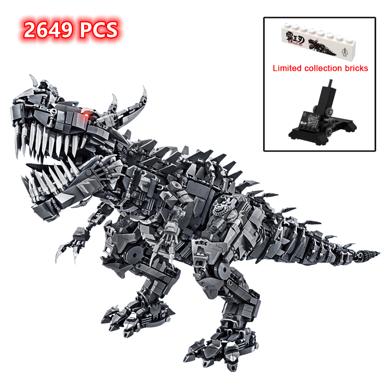 New QD66001 2649Pcs MOC Mechanical Dinosaur Tyrannosaurus Rex Model Building Blocks Bricks Children’s Toys Boys Holiday Gift Set alx