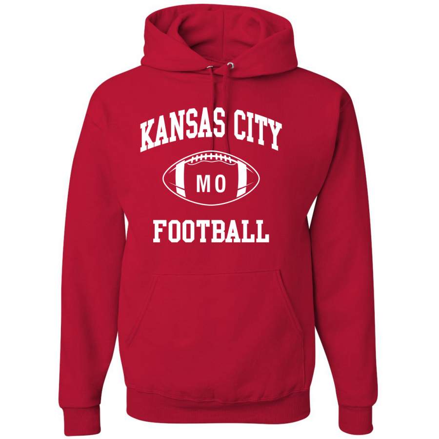 Wild Bobby American Football Kansas City Hometown Pride Sports Graphic Hoodie Sweatshirt