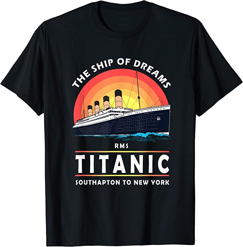 A 1912 Vintage Titanic Voyage Ship Cruise Gift for Son T-Shirt