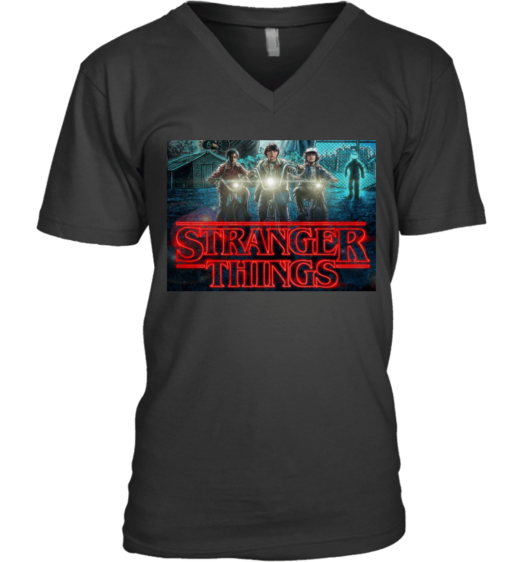 UTU Stranger Things Poster Big Boys Girls Fashion Black VNeck - Poster ...